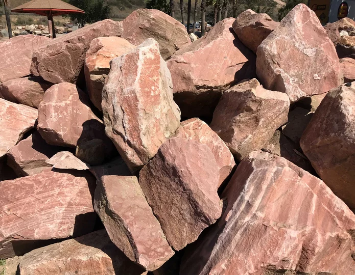 Pale Sunset Boulders